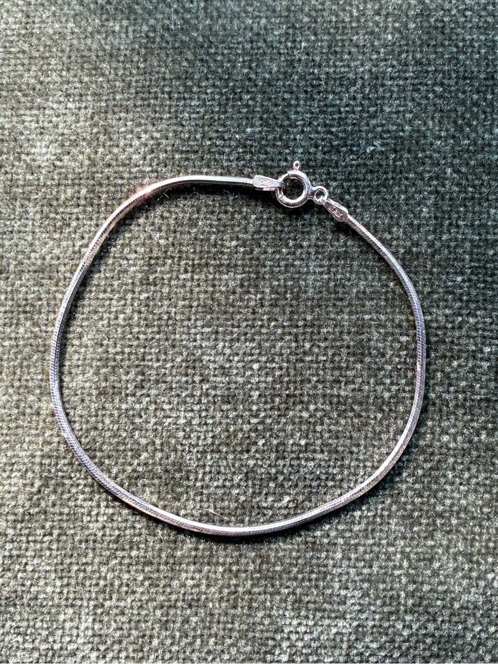 Italian Sterling Silver Snake Chain Bracelet Delicate Minimalist Jewelry
